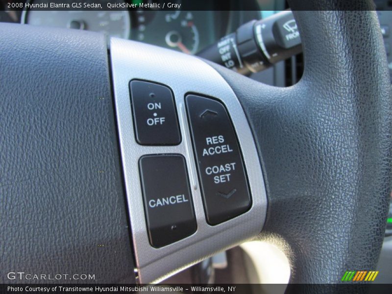 QuickSilver Metallic / Gray 2008 Hyundai Elantra GLS Sedan