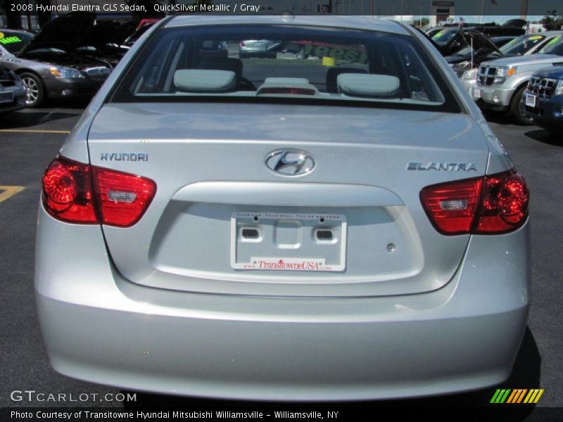 QuickSilver Metallic / Gray 2008 Hyundai Elantra GLS Sedan