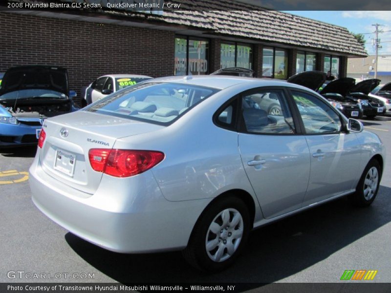 QuickSilver Metallic / Gray 2008 Hyundai Elantra GLS Sedan
