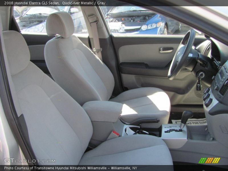 QuickSilver Metallic / Gray 2008 Hyundai Elantra GLS Sedan