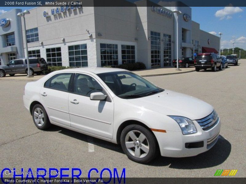 White Suede / Camel 2008 Ford Fusion SE