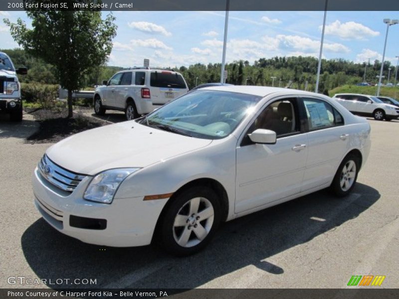 White Suede / Camel 2008 Ford Fusion SE