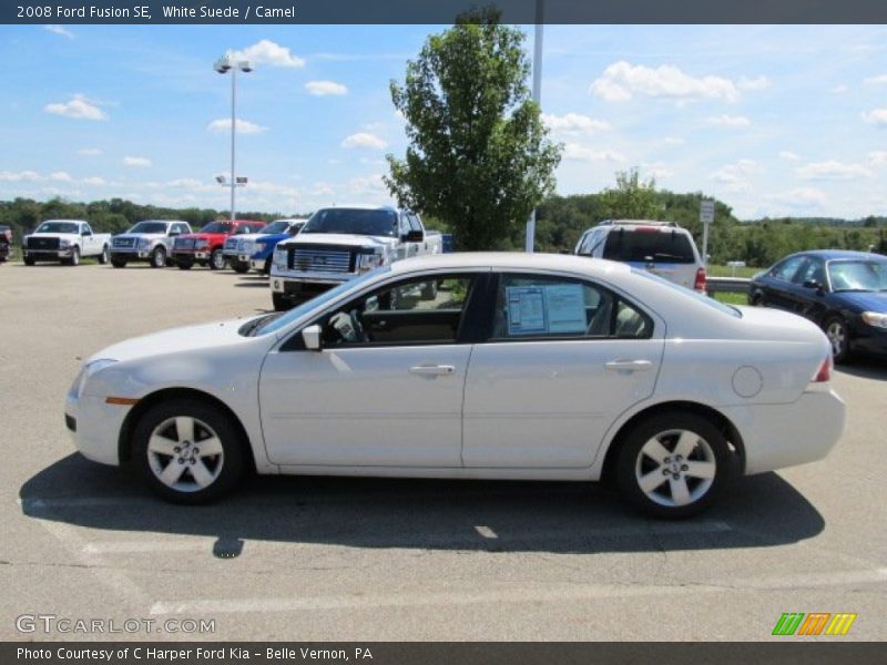 White Suede / Camel 2008 Ford Fusion SE