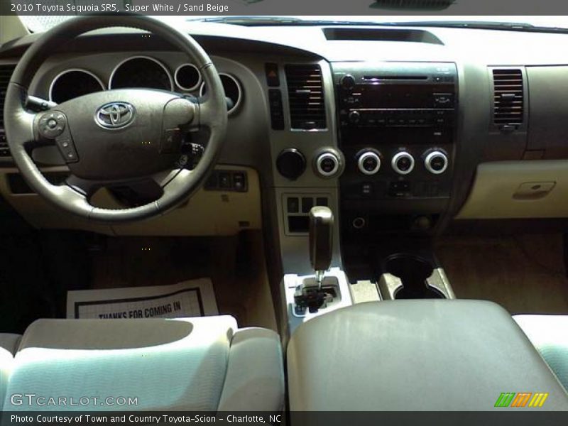 Super White / Sand Beige 2010 Toyota Sequoia SR5