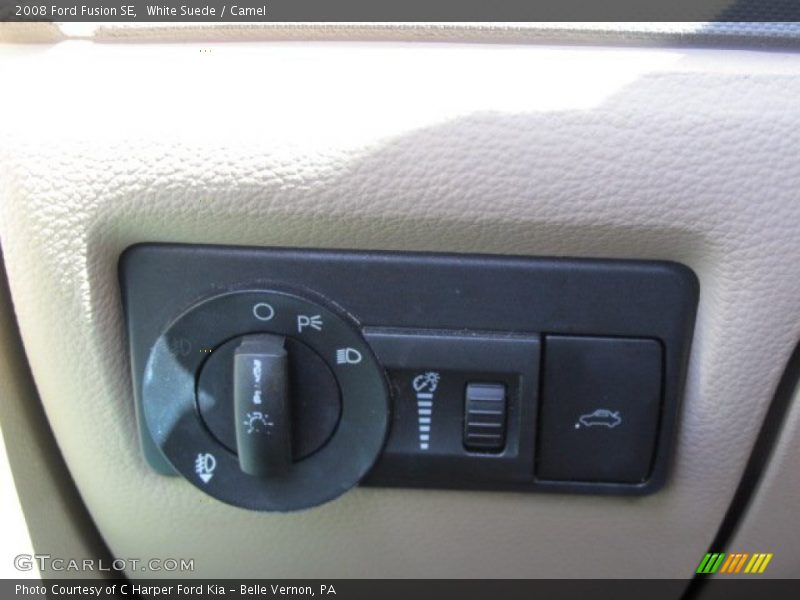 White Suede / Camel 2008 Ford Fusion SE