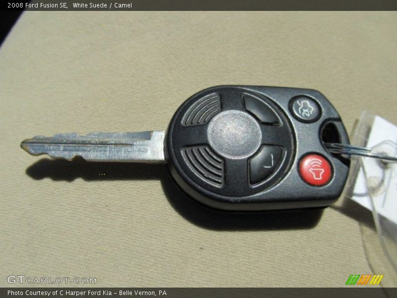 White Suede / Camel 2008 Ford Fusion SE