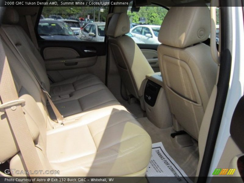 Summit White / Cocoa/Light Cashmere 2008 GMC Yukon Denali AWD
