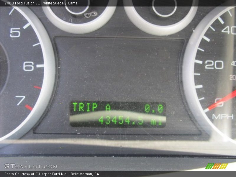 White Suede / Camel 2008 Ford Fusion SE