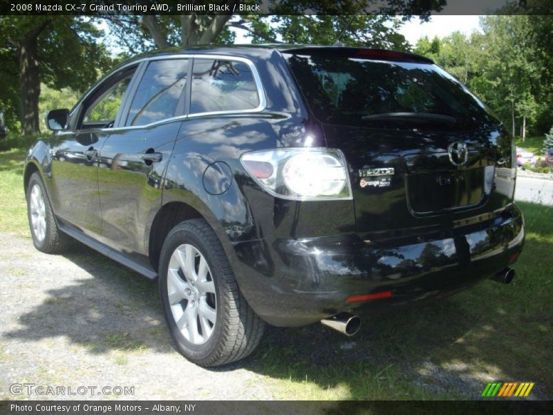 Brilliant Black / Black 2008 Mazda CX-7 Grand Touring AWD