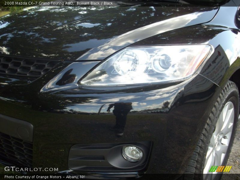 Brilliant Black / Black 2008 Mazda CX-7 Grand Touring AWD