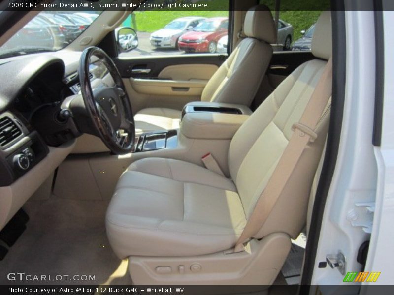 Summit White / Cocoa/Light Cashmere 2008 GMC Yukon Denali AWD