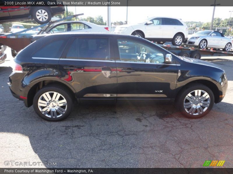 Dark Ink Blue Metallic / Medium Light Stone 2008 Lincoln MKX AWD