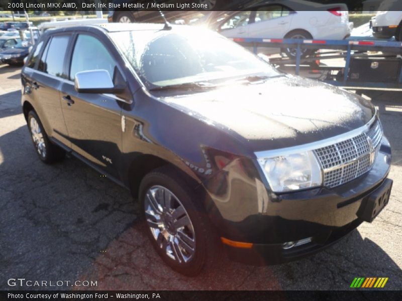 Dark Ink Blue Metallic / Medium Light Stone 2008 Lincoln MKX AWD