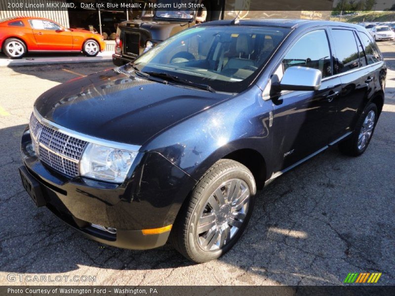 Dark Ink Blue Metallic / Medium Light Stone 2008 Lincoln MKX AWD