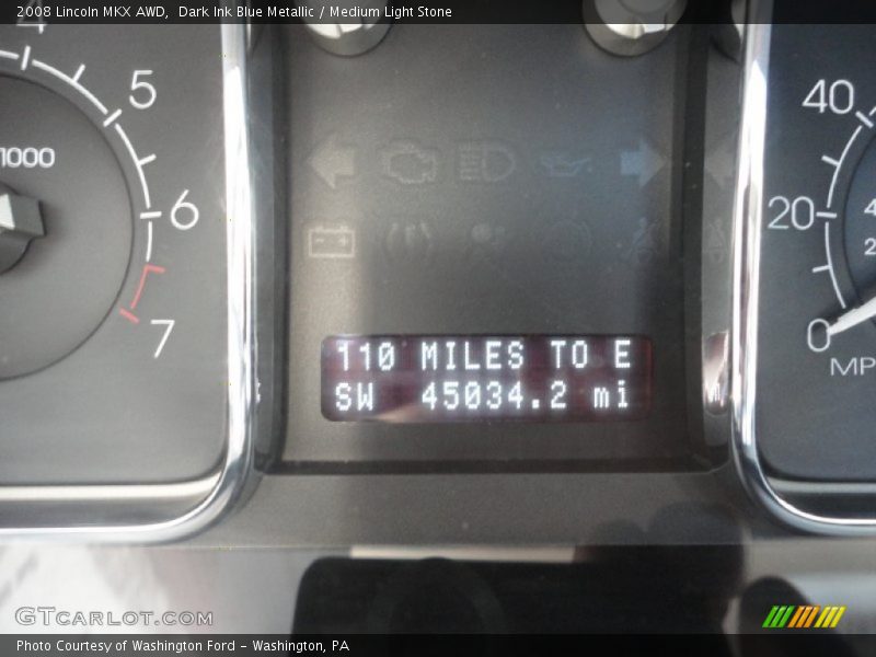 Dark Ink Blue Metallic / Medium Light Stone 2008 Lincoln MKX AWD