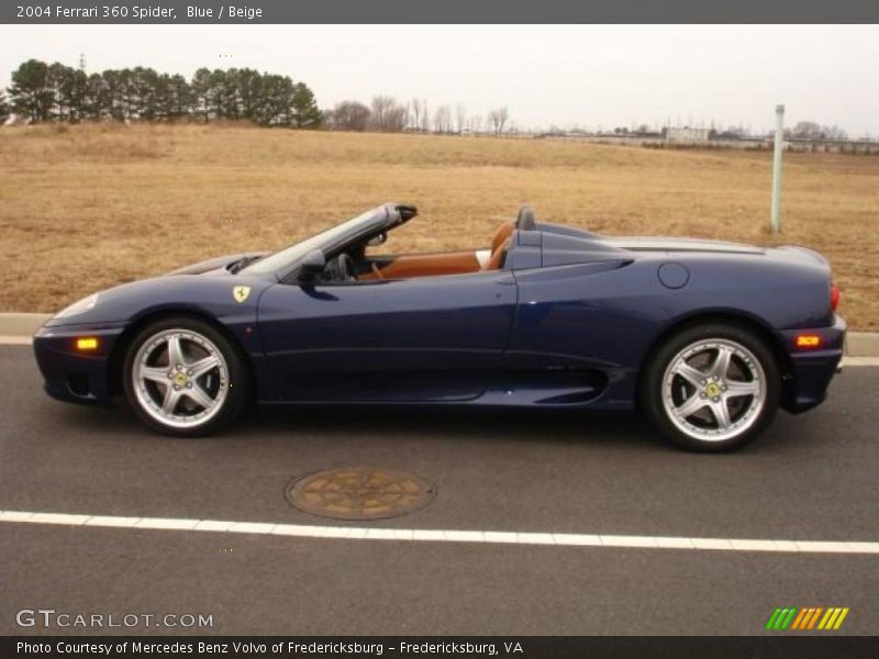 Blue / Beige 2004 Ferrari 360 Spider