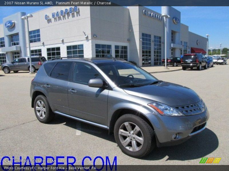 Platinum Pearl Matallic / Charcoal 2007 Nissan Murano SL AWD