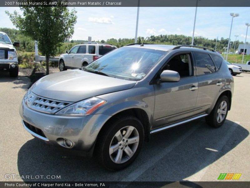 Platinum Pearl Matallic / Charcoal 2007 Nissan Murano SL AWD