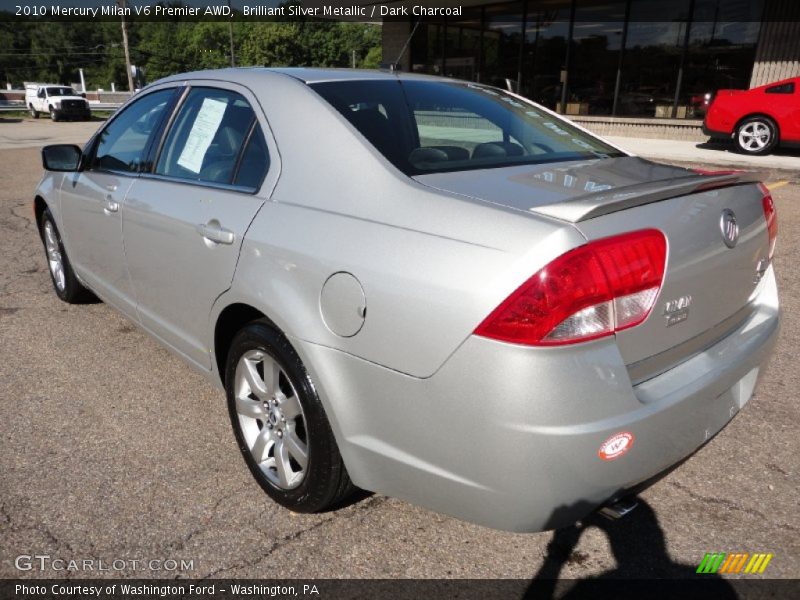 Brilliant Silver Metallic / Dark Charcoal 2010 Mercury Milan V6 Premier AWD