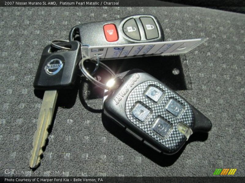 Platinum Pearl Matallic / Charcoal 2007 Nissan Murano SL AWD