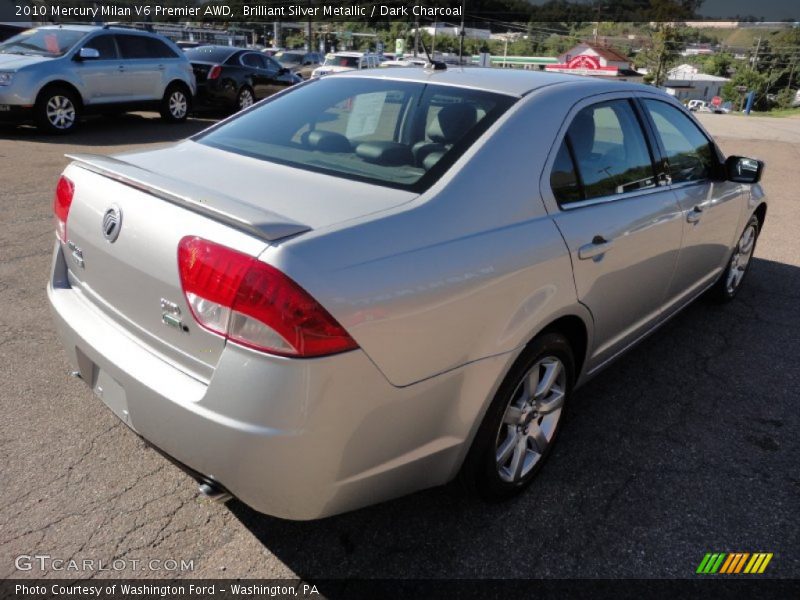 Brilliant Silver Metallic / Dark Charcoal 2010 Mercury Milan V6 Premier AWD