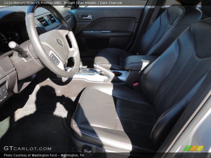 Brilliant Silver Metallic / Dark Charcoal 2010 Mercury Milan V6 Premier AWD