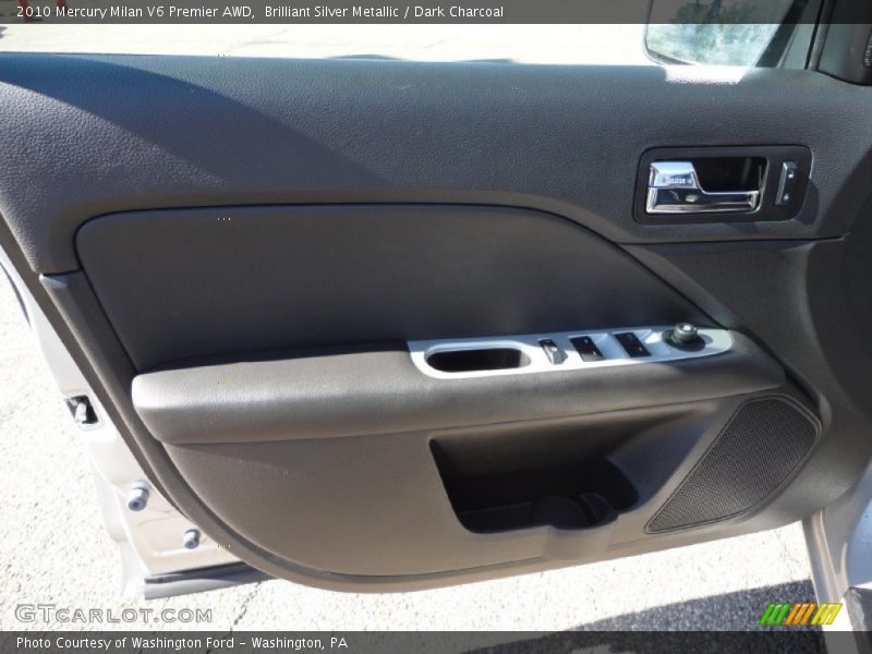 Brilliant Silver Metallic / Dark Charcoal 2010 Mercury Milan V6 Premier AWD