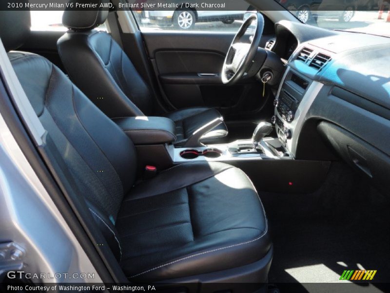 Brilliant Silver Metallic / Dark Charcoal 2010 Mercury Milan V6 Premier AWD