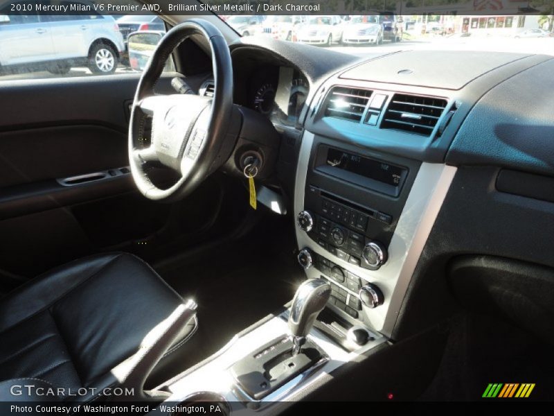Brilliant Silver Metallic / Dark Charcoal 2010 Mercury Milan V6 Premier AWD