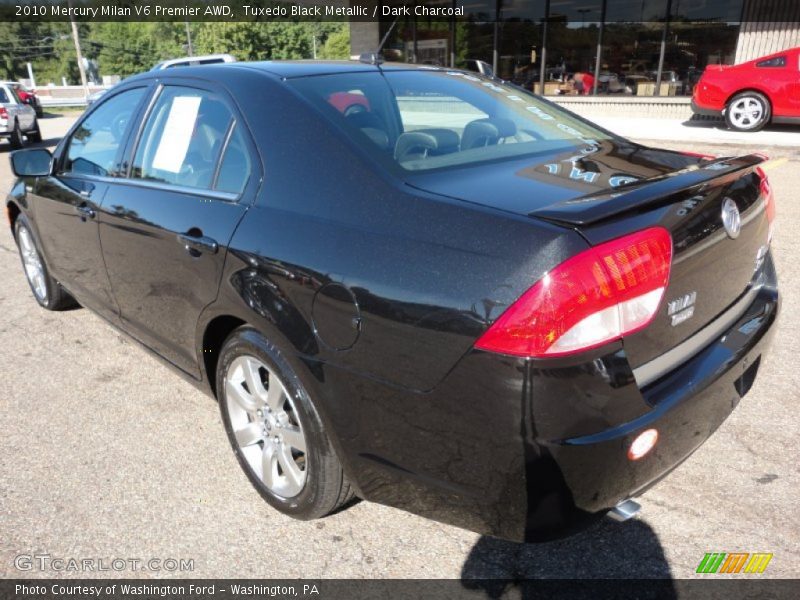 Tuxedo Black Metallic / Dark Charcoal 2010 Mercury Milan V6 Premier AWD