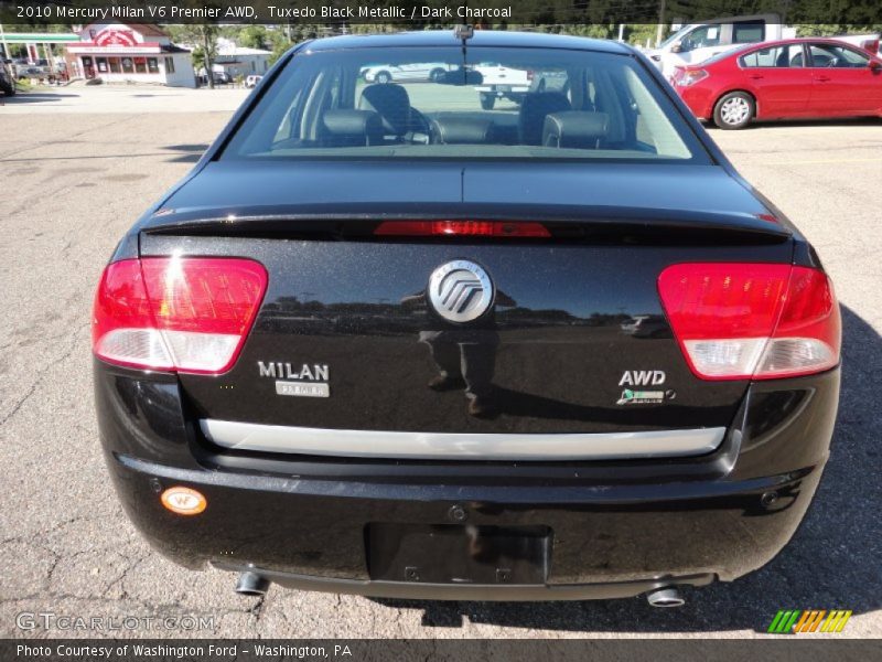 Tuxedo Black Metallic / Dark Charcoal 2010 Mercury Milan V6 Premier AWD