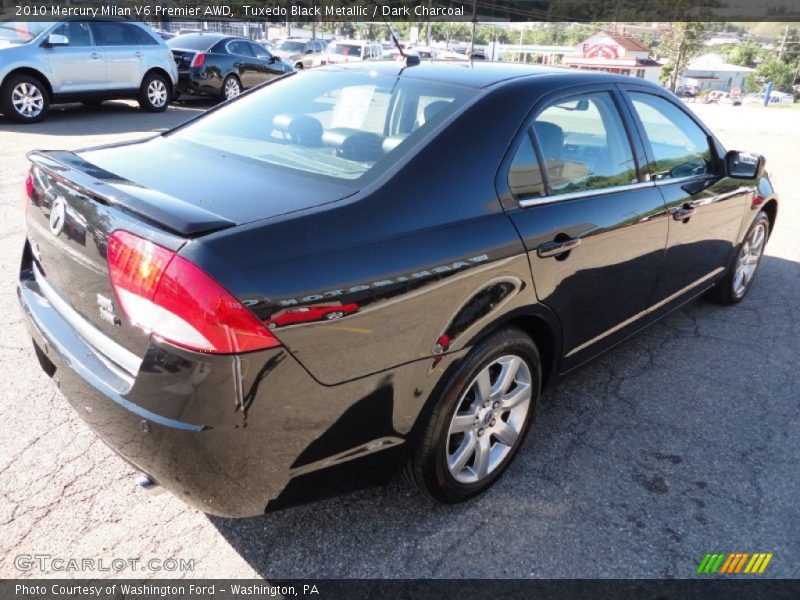 Tuxedo Black Metallic / Dark Charcoal 2010 Mercury Milan V6 Premier AWD