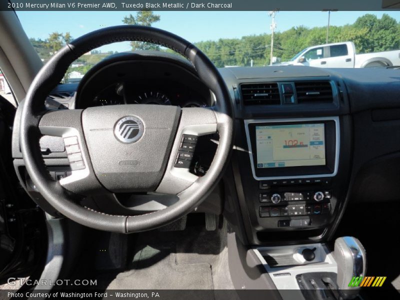 Tuxedo Black Metallic / Dark Charcoal 2010 Mercury Milan V6 Premier AWD
