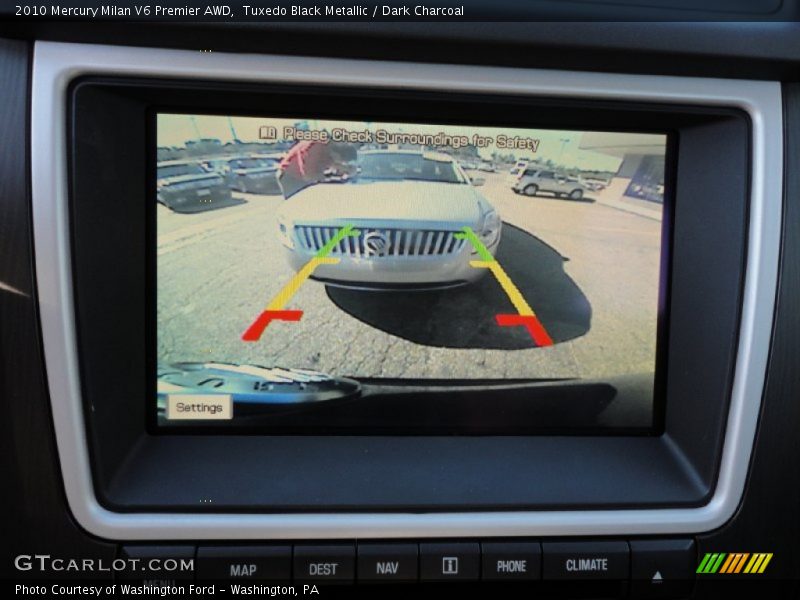 Tuxedo Black Metallic / Dark Charcoal 2010 Mercury Milan V6 Premier AWD