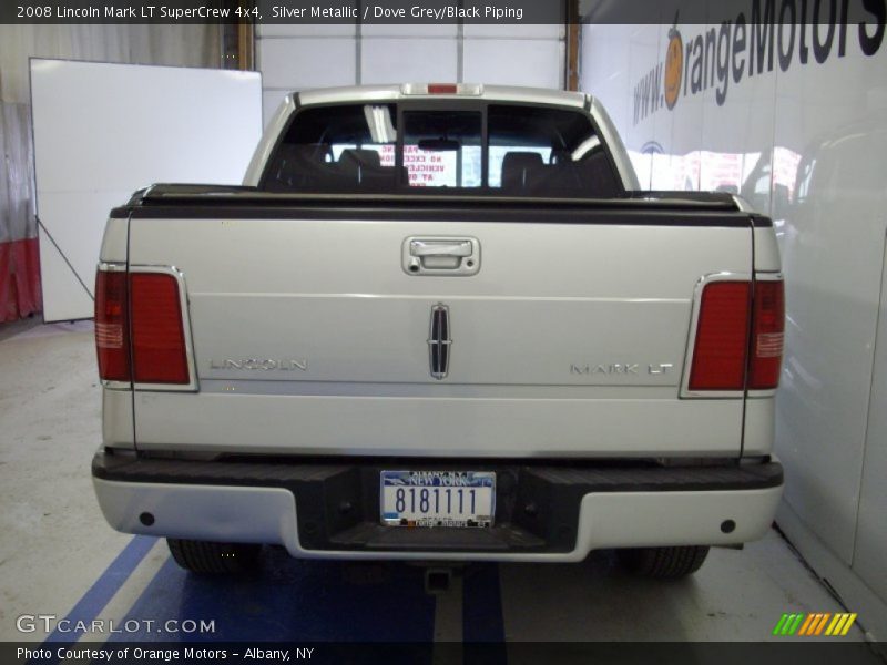 Silver Metallic / Dove Grey/Black Piping 2008 Lincoln Mark LT SuperCrew 4x4