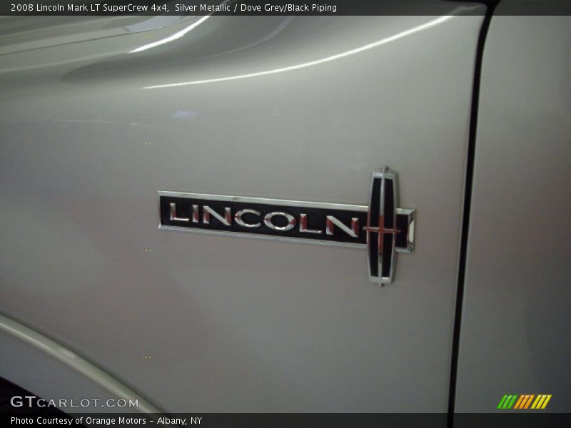 Silver Metallic / Dove Grey/Black Piping 2008 Lincoln Mark LT SuperCrew 4x4