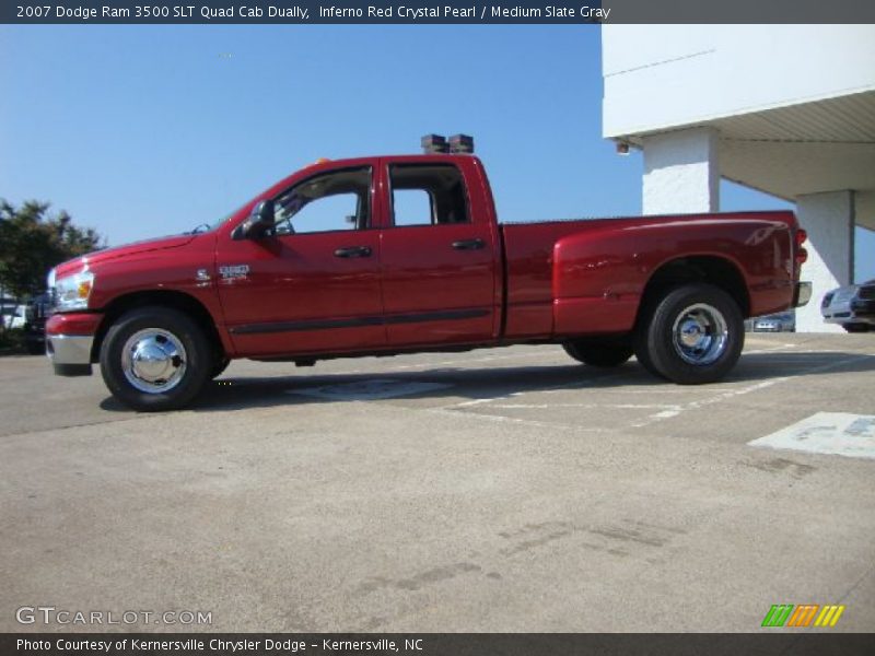 Inferno Red Crystal Pearl / Medium Slate Gray 2007 Dodge Ram 3500 SLT Quad Cab Dually