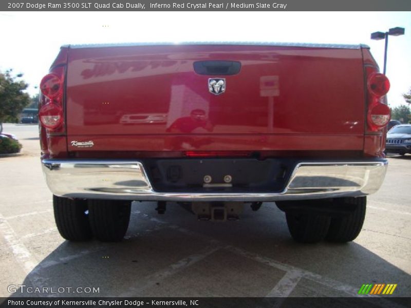 Inferno Red Crystal Pearl / Medium Slate Gray 2007 Dodge Ram 3500 SLT Quad Cab Dually