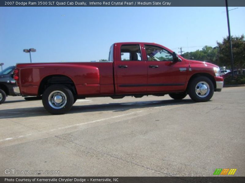  2007 Ram 3500 SLT Quad Cab Dually Inferno Red Crystal Pearl