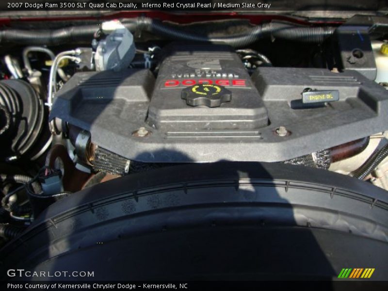 Inferno Red Crystal Pearl / Medium Slate Gray 2007 Dodge Ram 3500 SLT Quad Cab Dually