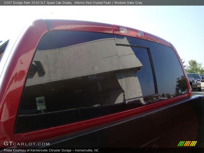 Inferno Red Crystal Pearl / Medium Slate Gray 2007 Dodge Ram 3500 SLT Quad Cab Dually