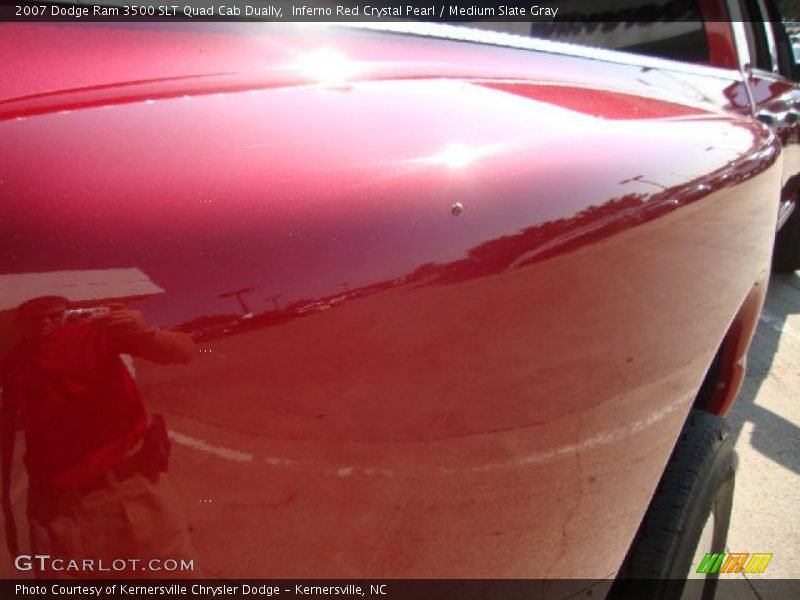 Inferno Red Crystal Pearl / Medium Slate Gray 2007 Dodge Ram 3500 SLT Quad Cab Dually