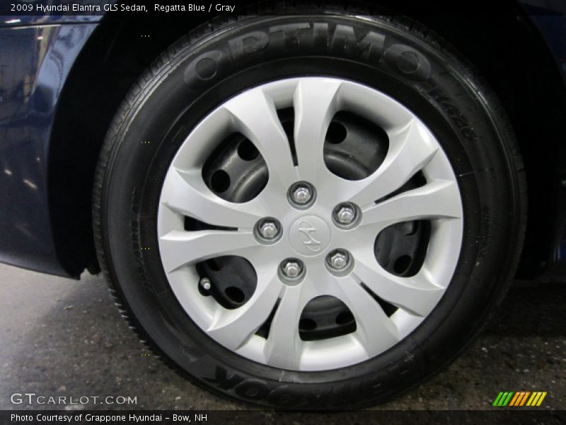 Regatta Blue / Gray 2009 Hyundai Elantra GLS Sedan