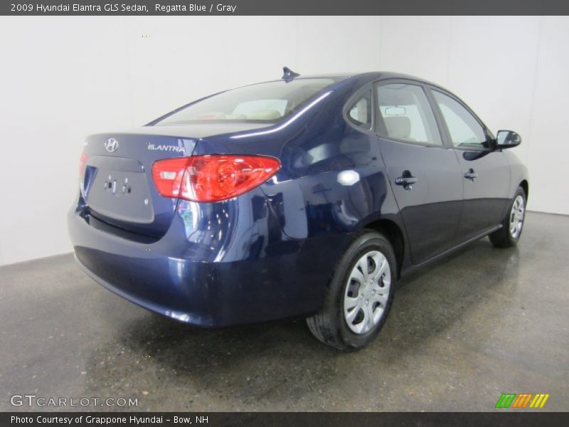 Regatta Blue / Gray 2009 Hyundai Elantra GLS Sedan