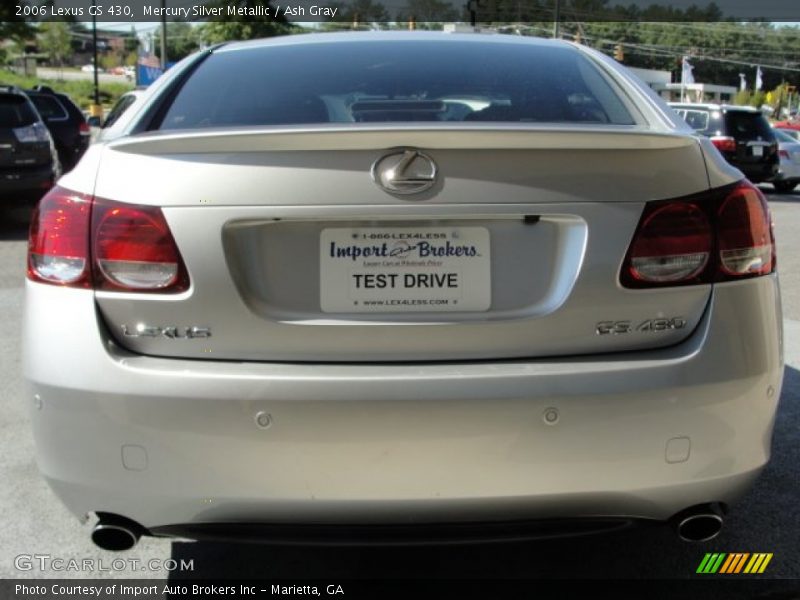 Mercury Silver Metallic / Ash Gray 2006 Lexus GS 430