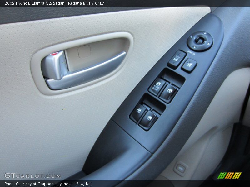 Regatta Blue / Gray 2009 Hyundai Elantra GLS Sedan