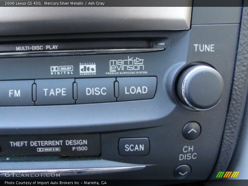Mercury Silver Metallic / Ash Gray 2006 Lexus GS 430