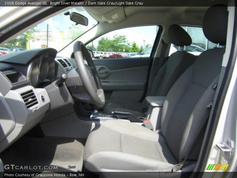 Bright Silver Metallic / Dark Slate Gray/Light Slate Gray 2008 Dodge Avenger SE