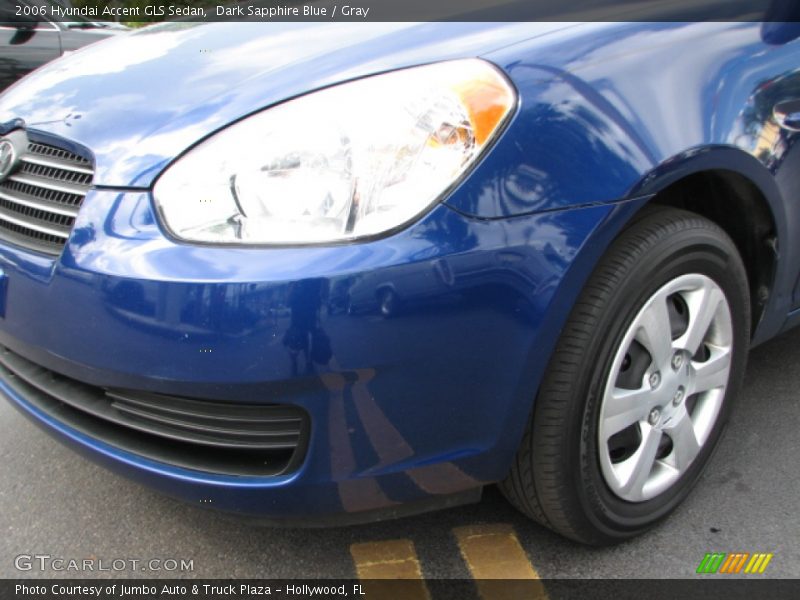 Dark Sapphire Blue / Gray 2006 Hyundai Accent GLS Sedan