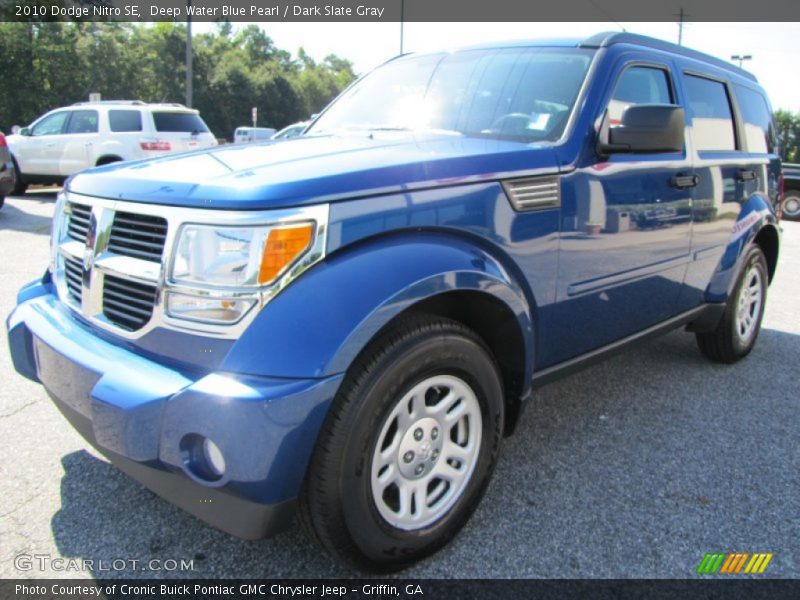 Deep Water Blue Pearl / Dark Slate Gray 2010 Dodge Nitro SE